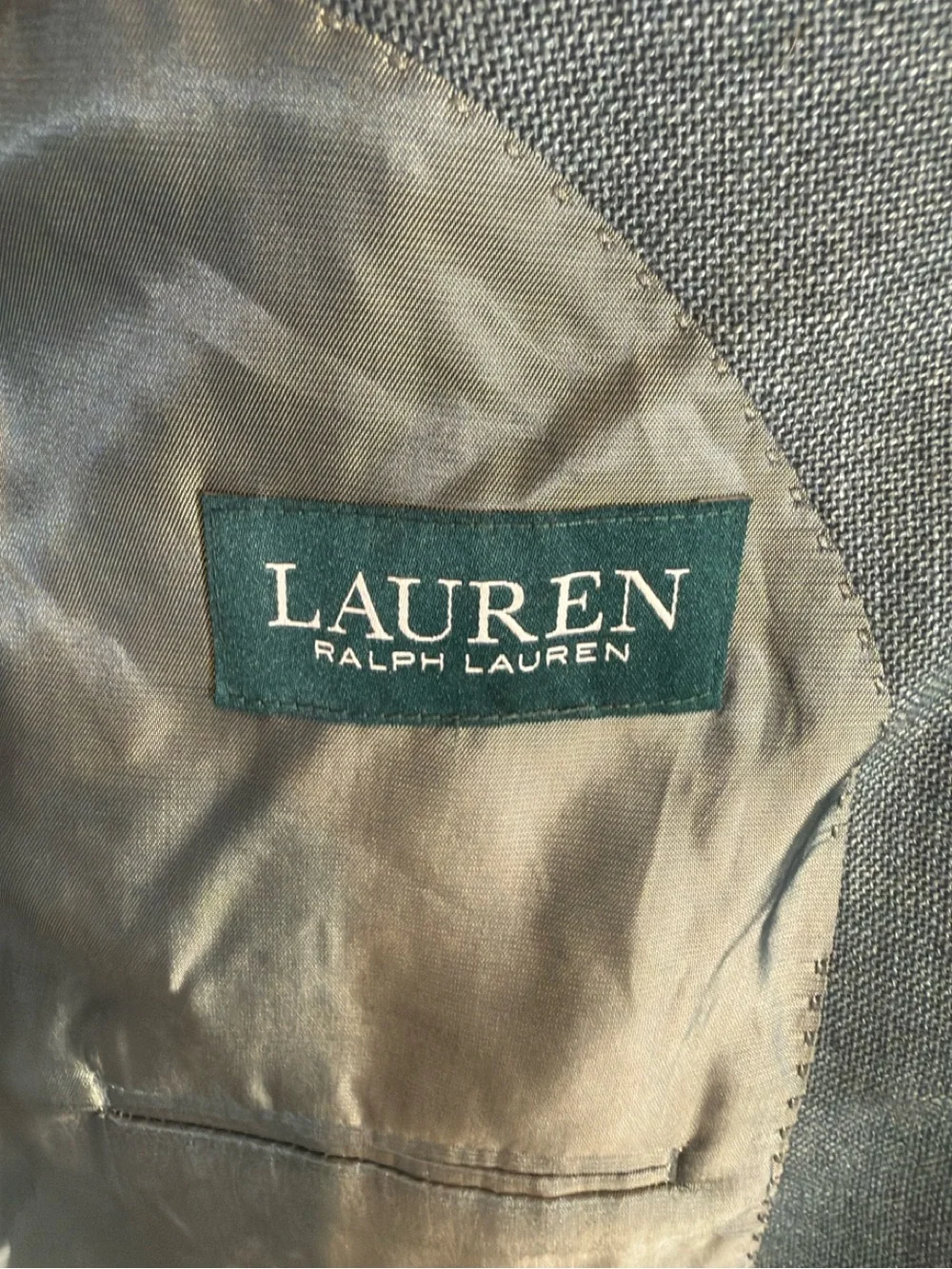 Ralph Lauren Green Linen blend Two-Button Sport Coat